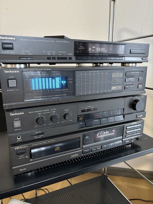 Wieża Technics – wzm. SU-500, tuner ST-G470, CD SL-P277A, EQU SH-8046