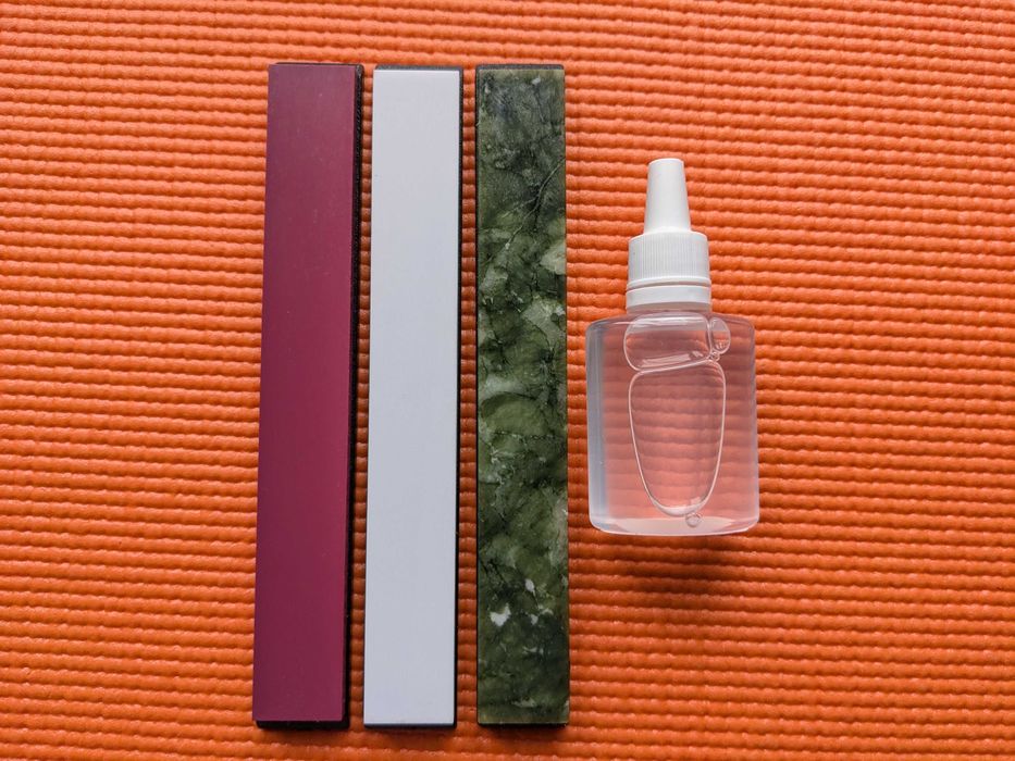 Алмазні пластини на резиновій основі для заточки ножів, алмазні бланки