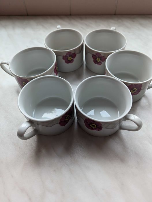 Filiżanki nowe porcelanowe poj. 0,2 l. - 6 szt. kpl.