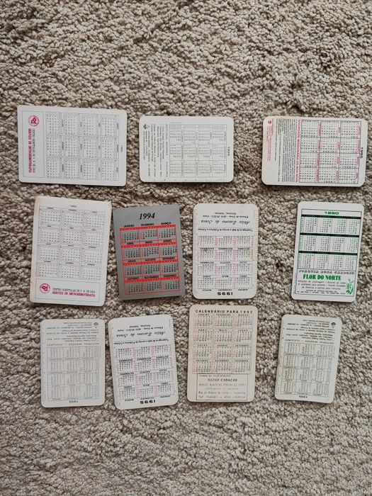 Calendários antigos