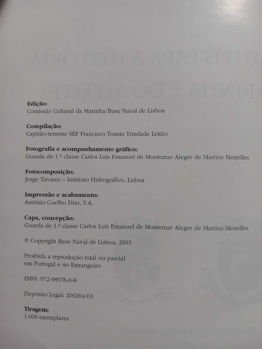Livro - Base Naval de Lisboa profusamente ilustrado