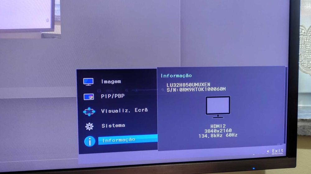 Monitor Samsung UHD 4K 32'' PBP/PIB