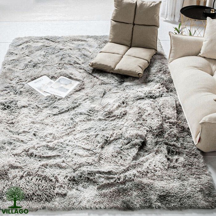 NOWY Dywan Villago Shaggy Silver - Jasny Szary 160x200 Miękki Puszysty
