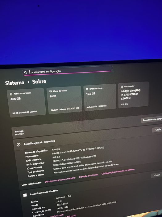 Vendo esse Pc gamer 450€