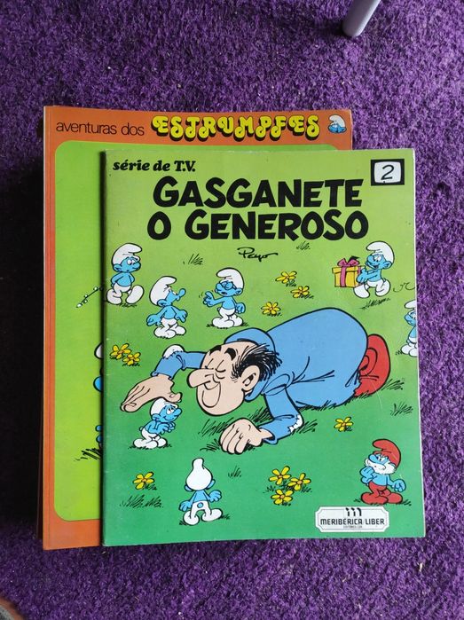 Livros dos Estrumpfes anos 80