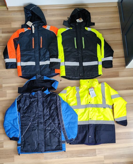 Paczka odzież robocza nowa kurtki, spodnie, koszulki L-XL