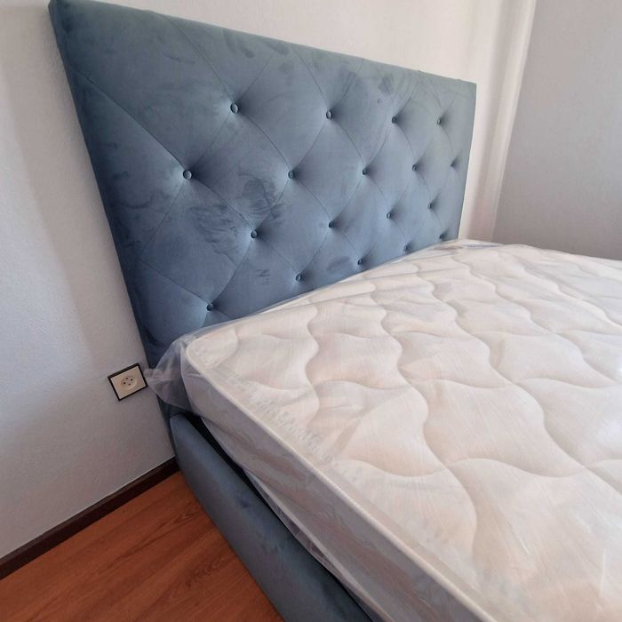 Camas de Casal Estofadas de Luxo 199€ Disp. em Várias Cores! 190x140m!