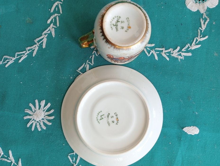 Vista alegre chávenas de café