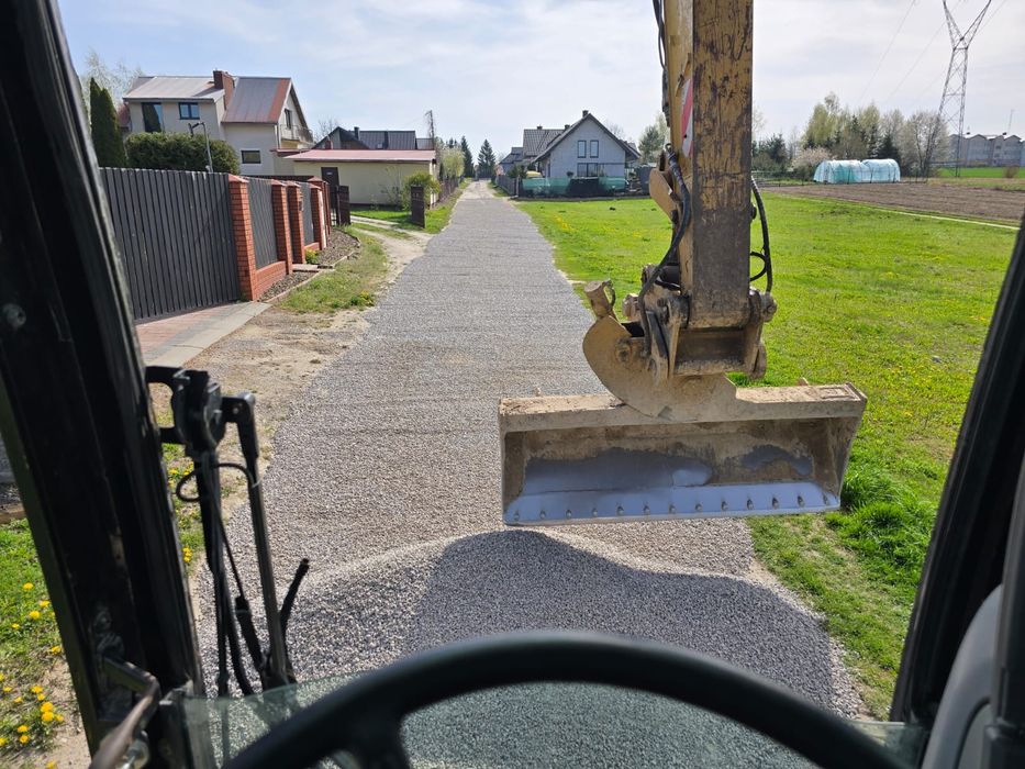 Usługi koparką kołową