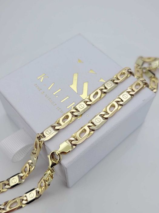Złoty łańcuszek 14k 585 Tygrysie oko cc031yw 55cm 6mm Gdańsk