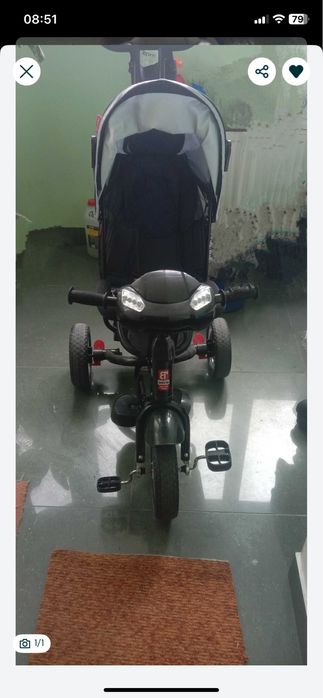 Детский велосипед с ручкой для мамы