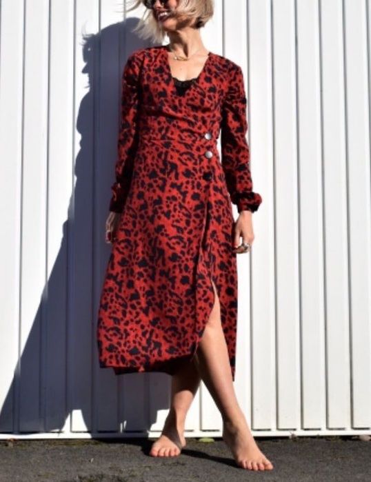 Primark__Red & Black kopertowa sukienka__34/XS   Nowa