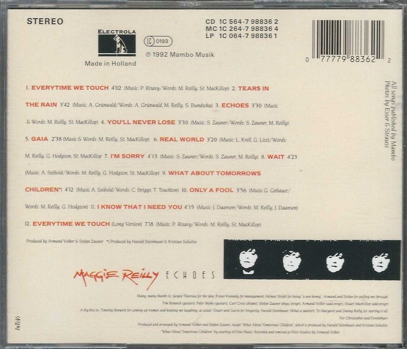 CD Maggie Reilly - Echoes (1992) (Electrola)