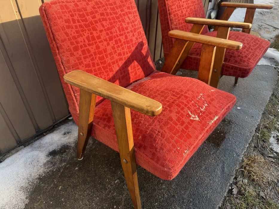 Fotel Chierowski / vintage prl / do renowacji