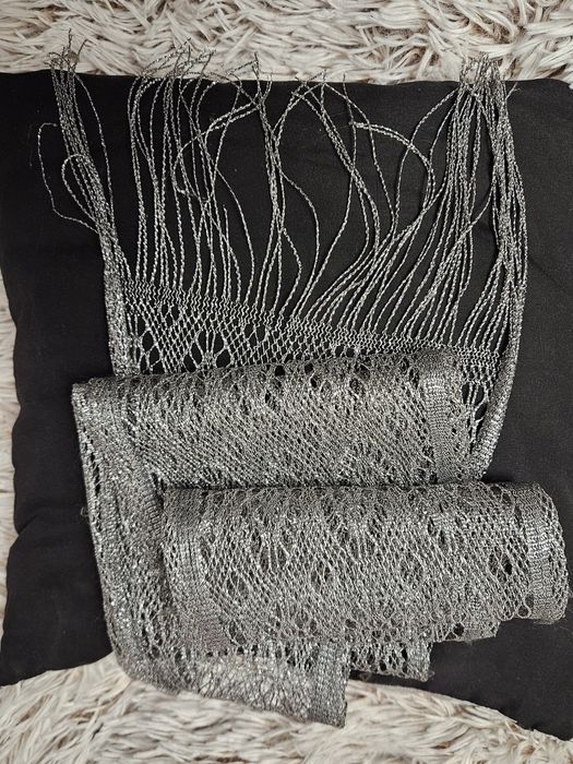 Srebrny szal 180 cm.