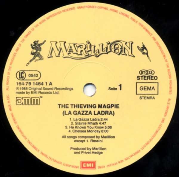 Marillion – The Thieving Magpie (La Gazza Ladra)  2 LP