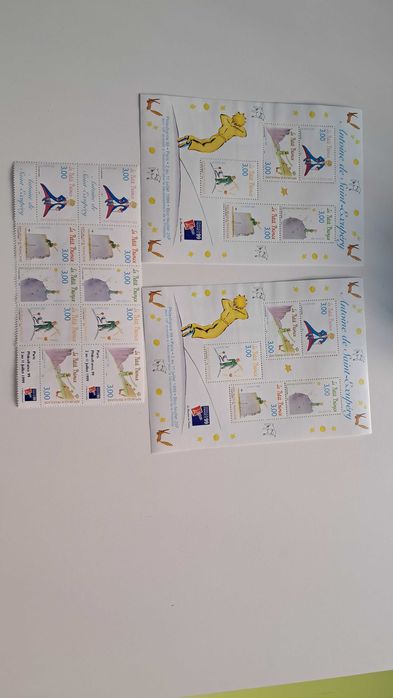 Filatelia 1998 – 2 Blocos + 2 Bandas “Le Petit Prince” – COMO NOVO