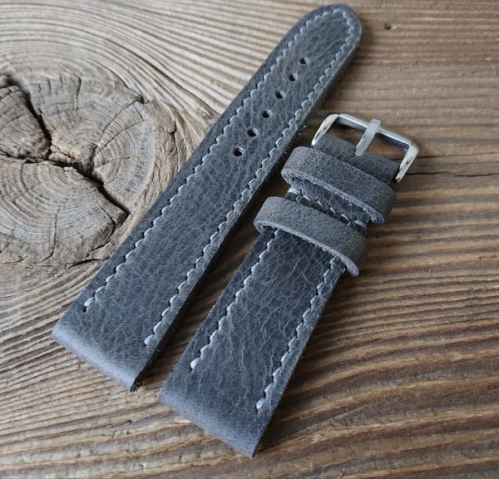 Pasek do zegarka 22 mm handmade skóra naturalna ręcznie robiony