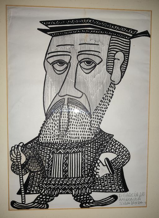 Raridade de Silva Vieira – Retrato D. Garcia de Noronha (Tinta da China)