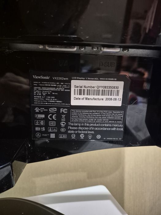 Монитор ViewSonic X2262wm