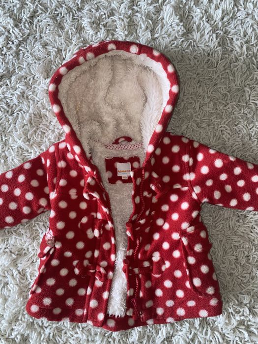 Kożuszek futerko kurtka 0-3 mc 62-68