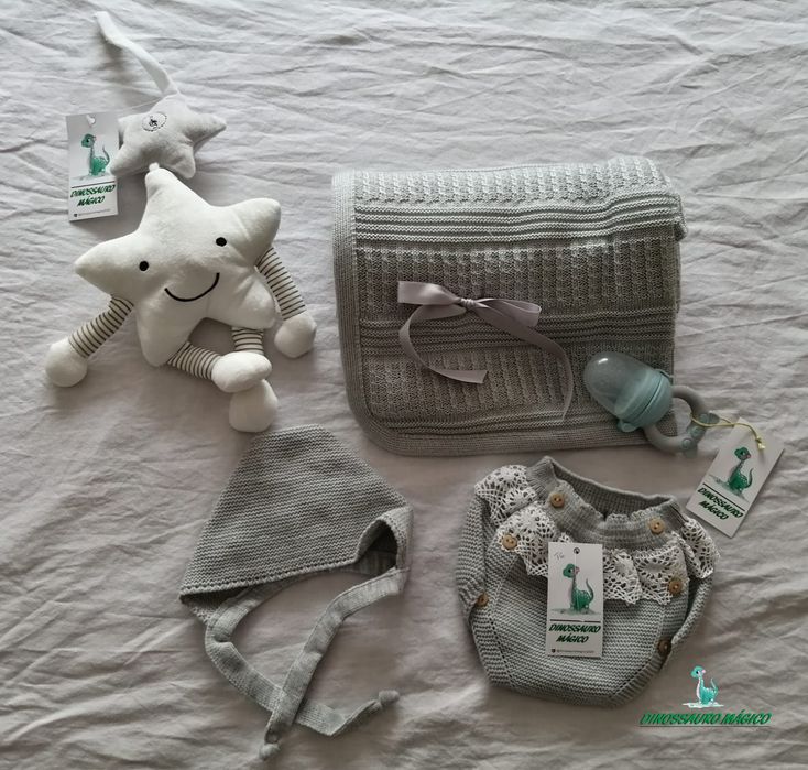 Manta para bebe   cinza