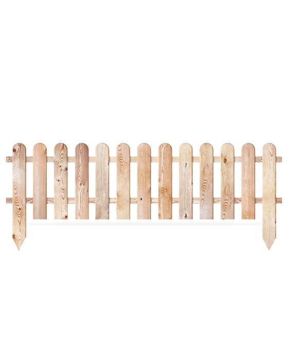 Płotek ogrodowy ŚWIERK/MODRZEW palisada.  Wbijany, obrzeze ogrodowe