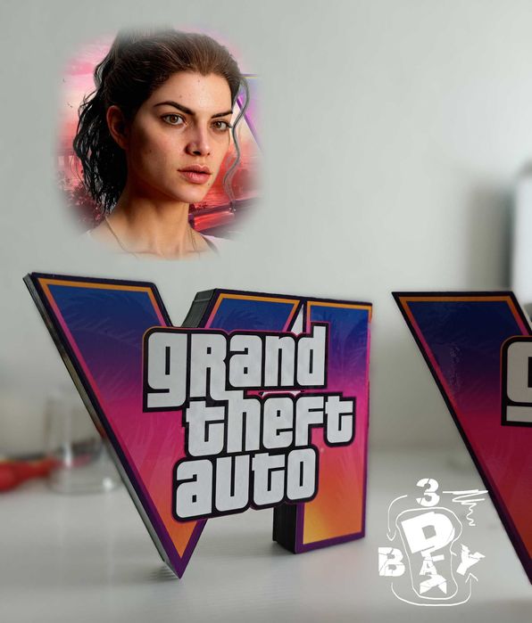 Logo 3D Grand Theft Auto VI