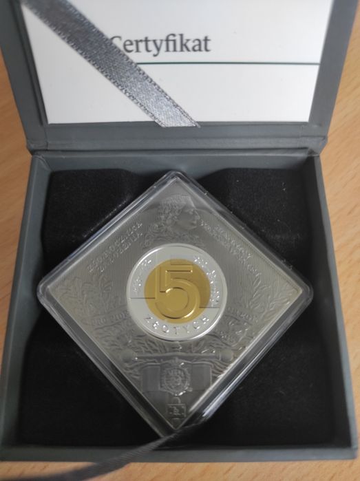 Moneta klipa 250 rocznica założenia Mennicy Warszawskiej