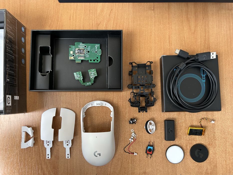 Запчастини logitech g pro x superlight 2 white