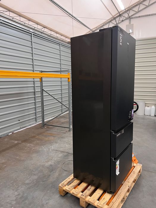 Lodówka Haier 3-drzwiowa HTW7720ENMB no frost 483 l 37 dB czarna