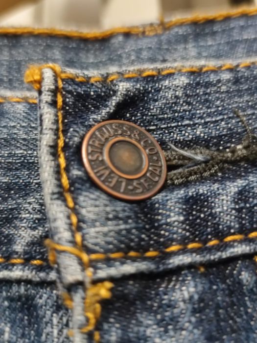 Spodnie jeansowe XL jeansy Levi's Strauss niebieskie szare błękitne 55