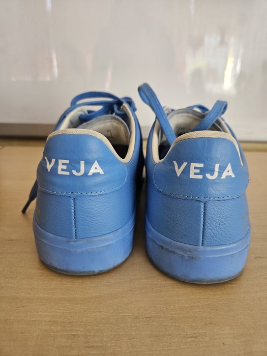 Niebieskie sneakersy buty Veja skóra