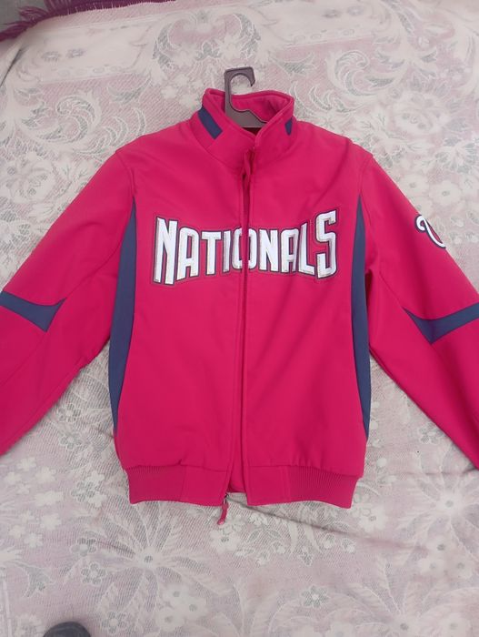 Теплая куртка бомбер Majestic MLB Washington Nationals