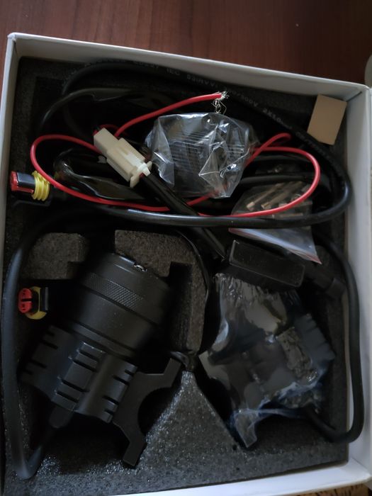 Luzes led frontais para mota