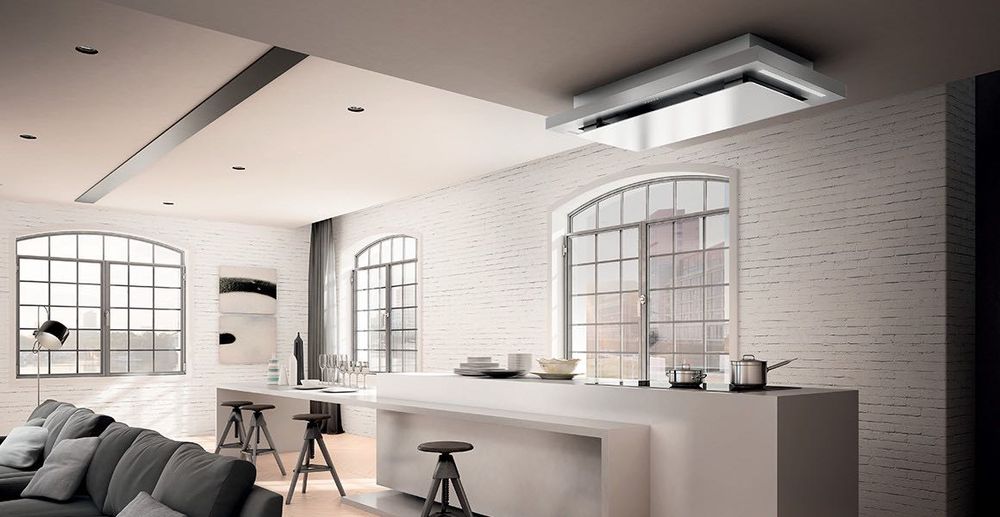 Nowy okap sufitowy Faber, sklep 12 tys.