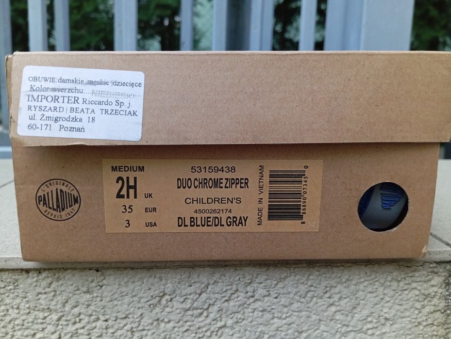 Dziecięce trapery PALLADIUM DUO CHROME Zipper