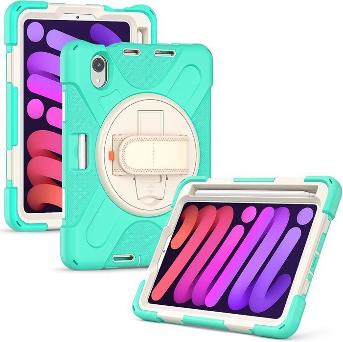 Etui do iPad Mini 6 8.3" z Podstawką i Miejscem na Rysik Miętowe