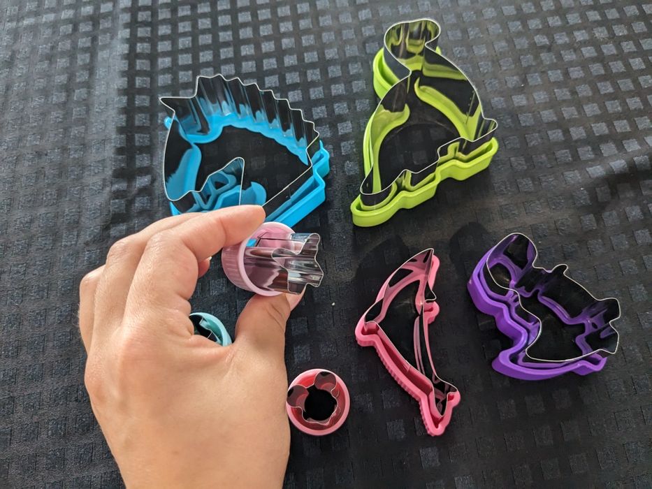 7 cortadores de bolachas, panquecas, etc