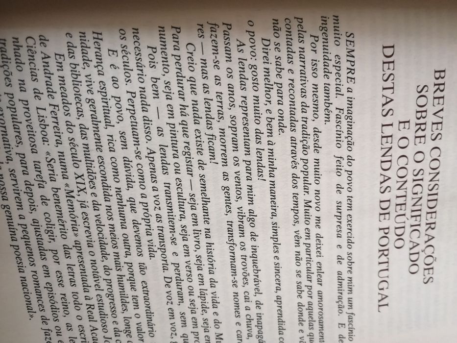 Livro de círculo de leitores lendas de Portugal