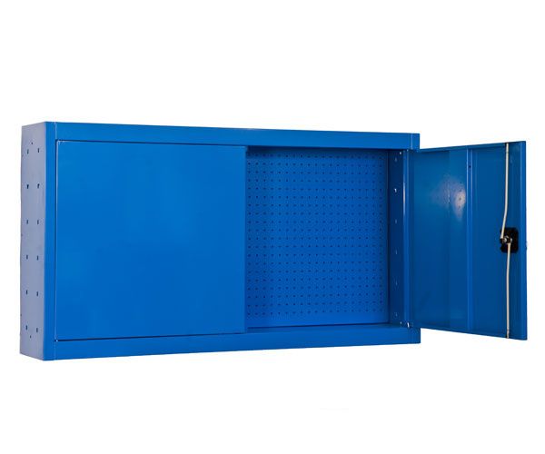 Armário Metálico parede p/Ferramentas com portas painel perfurado AP28