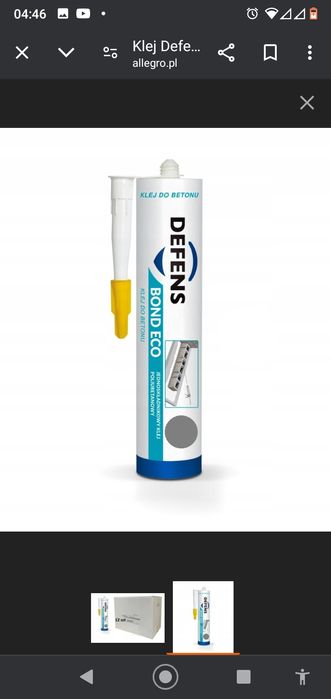 Klej do pustaków ogrodzeniowych Defens