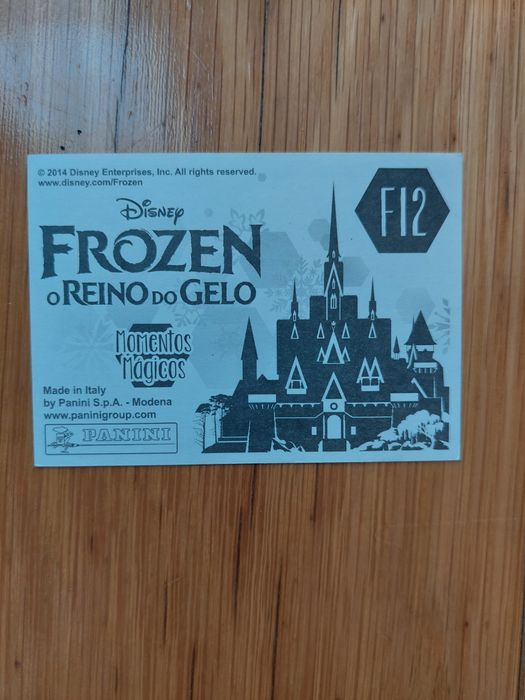 Cromos caderneta "frozen momentos mágicos"
