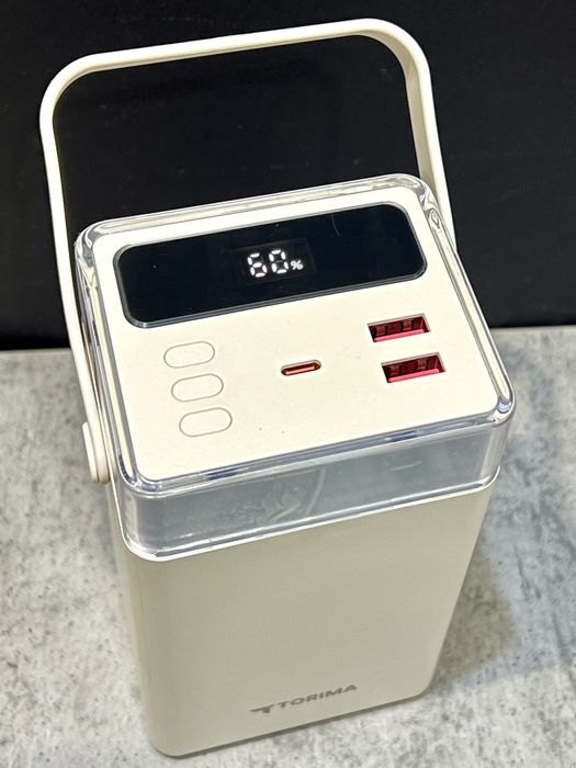 Мощный Power bank 60000 mah. Лампа RGB. Быстрая зарядка 22.5w Оригинал