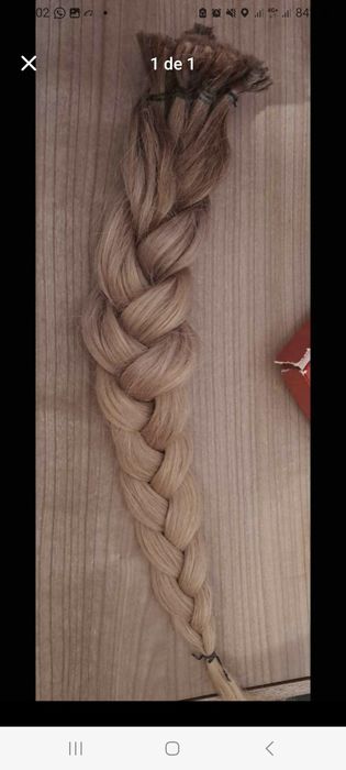 Cabelo brasileiro virgem loiro(valor negociável)