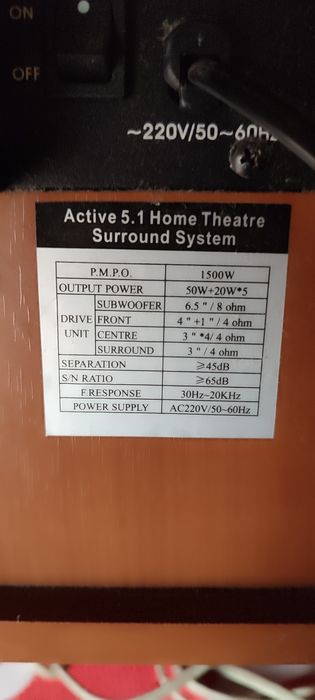 Продам акустическую систему Luxeon 5,1