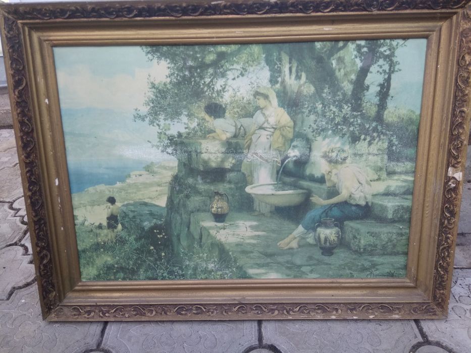 Картина "У источника" 1980