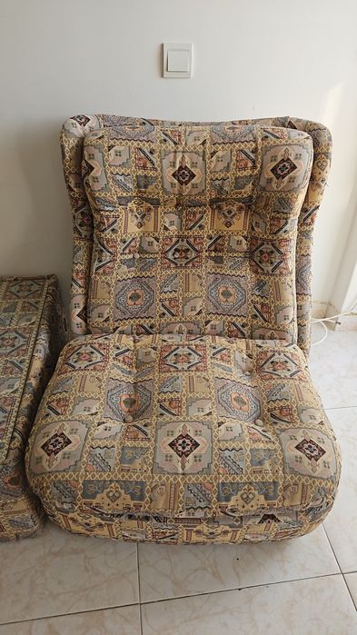 Conjunto sofás + mesa