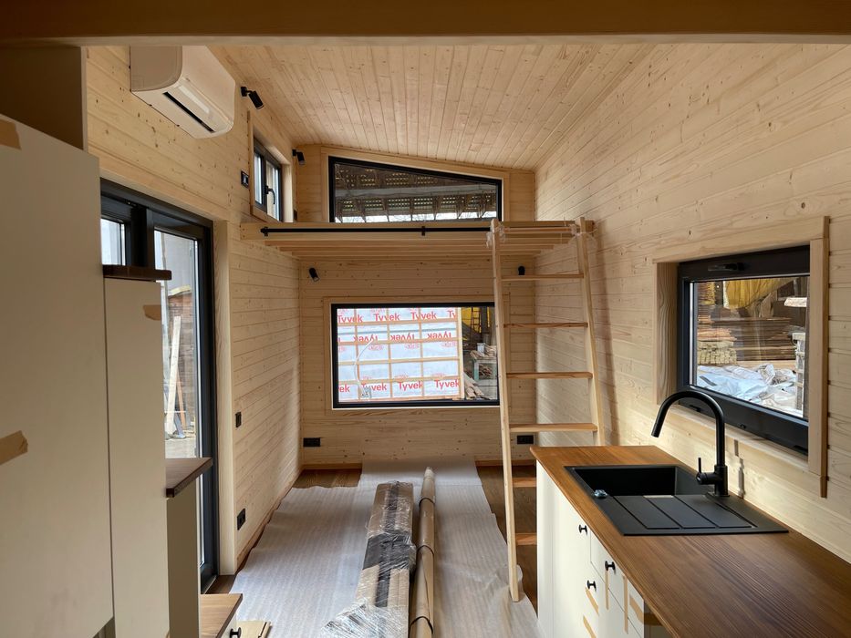 Модульний будинок, мобільний будинок, будинок на колесах, tiny house.