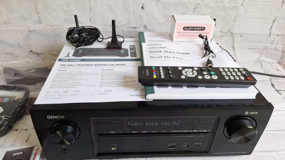 7.2 Denon AVR-X1400 Wi-Fi BT Heos Atmos ARC